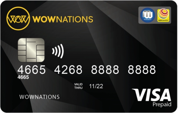 WOWNATIONS VISA 카드 사진
