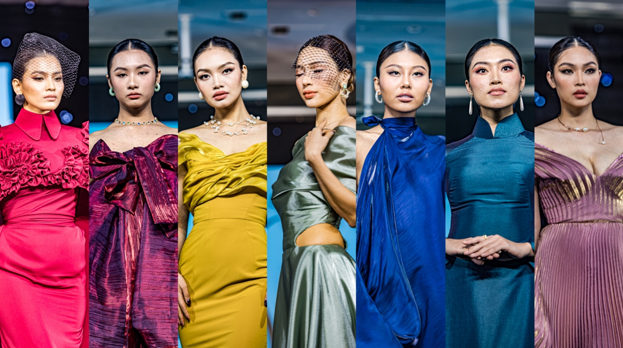 코리아씨이오서밋이 지난 12.23, 쉐라톤사이공호텔에서 개최한 '월드블록체인서밋 마블스 호치민, MUSE by RMH 축하 패션쇼' 에서 베트남 모델들의 패션 모습, 마치 무지개 색깔을 연상케 하고 있다. 